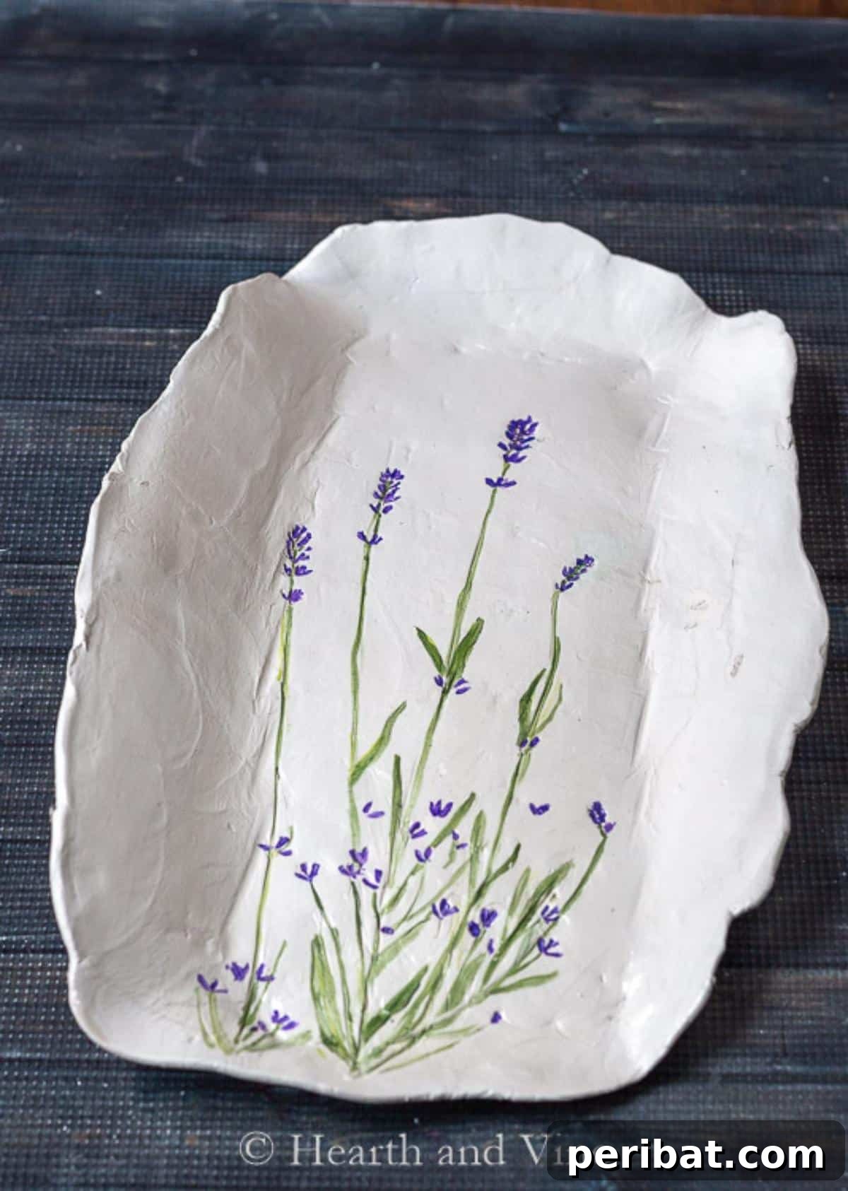 40 Charming Air Dry Clay Projects 15 Rustic Floral Handmade Clay Tray