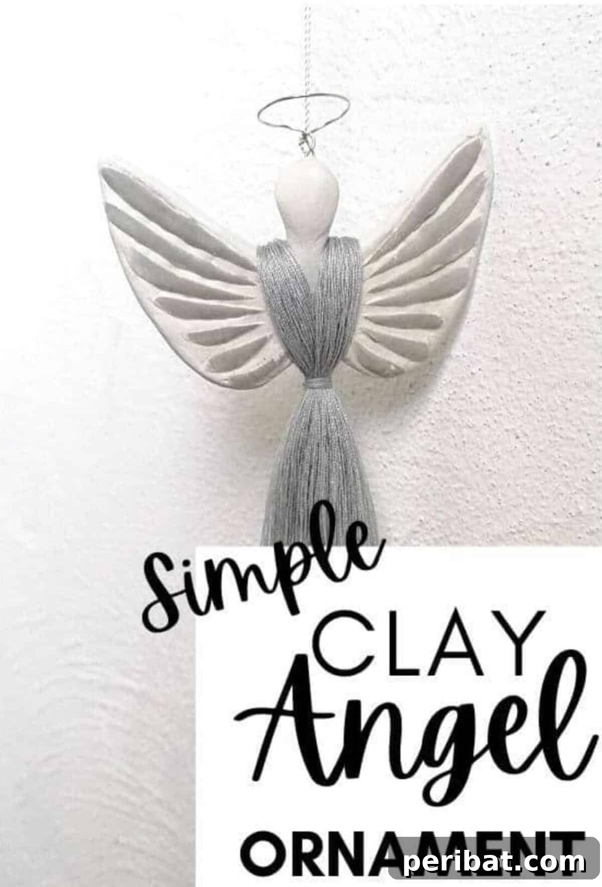 40 Charming Air Dry Clay Projects 20 Air Dry Clay Angel Ornament