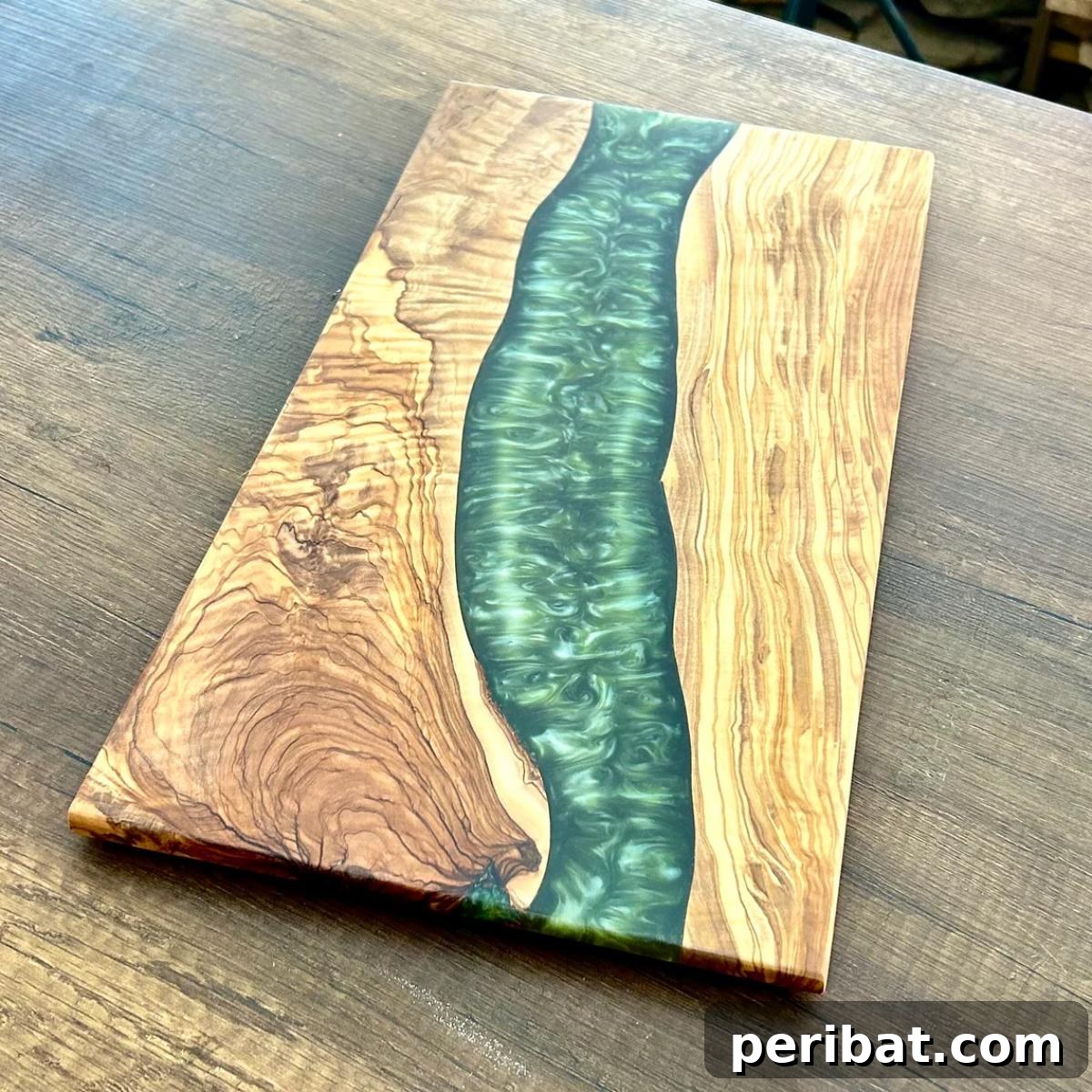 Stunning Resin Cutting Board Creations 27 Custom Charcuterie Board with Personalized Inlay