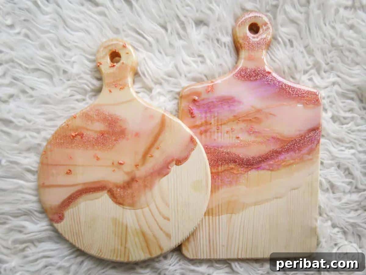 Stunning Resin Cutting Board Creations 6 Easy DIY Dollar Store Resin Cutting Boards