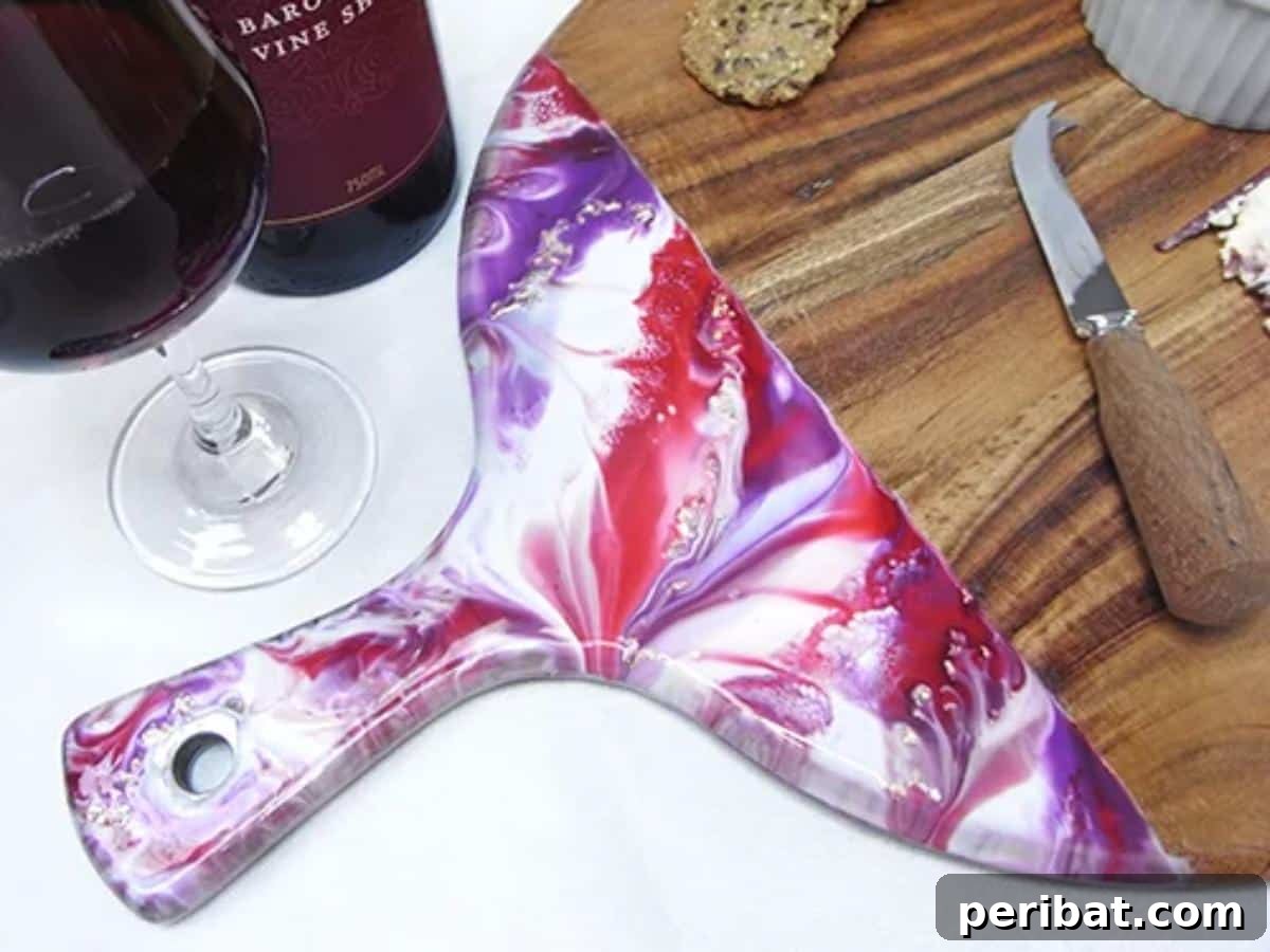 Stunning Resin Cutting Board Creations 8 Resin Cheeseboard