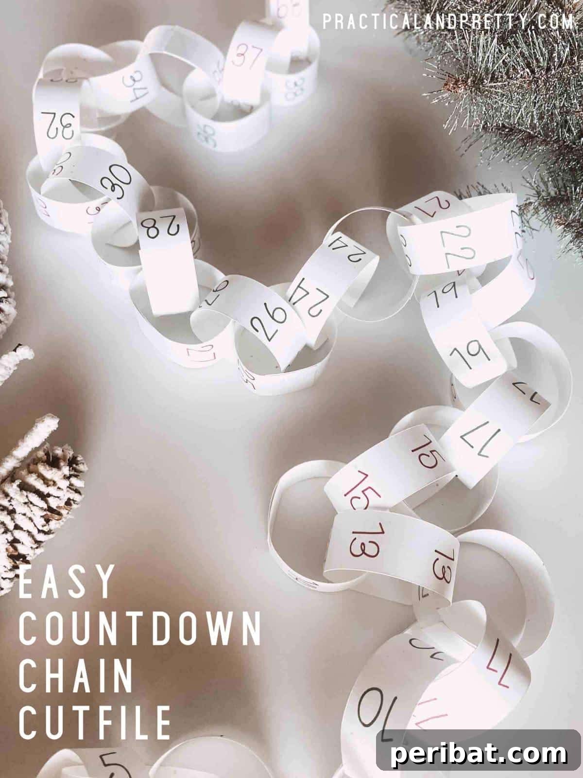 Craft Your Way to Christmas: 30 Paper Chain Countdown Projects 19 A versatile paper chain countdown suitable for various special occasions.