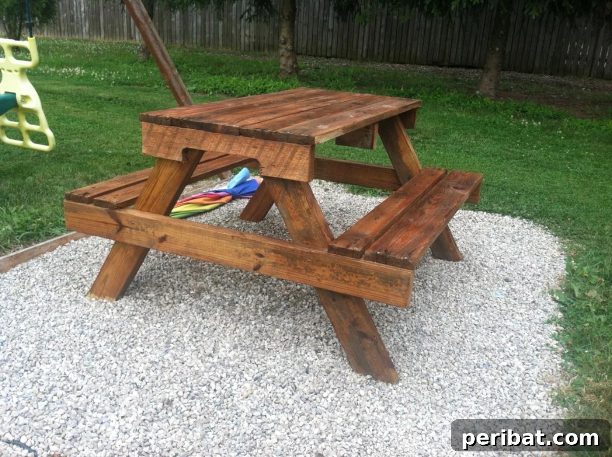 From Pallets to Paradise 40 Garden Furniture and Decor DIYs 18 DIY Kids Picnic Table