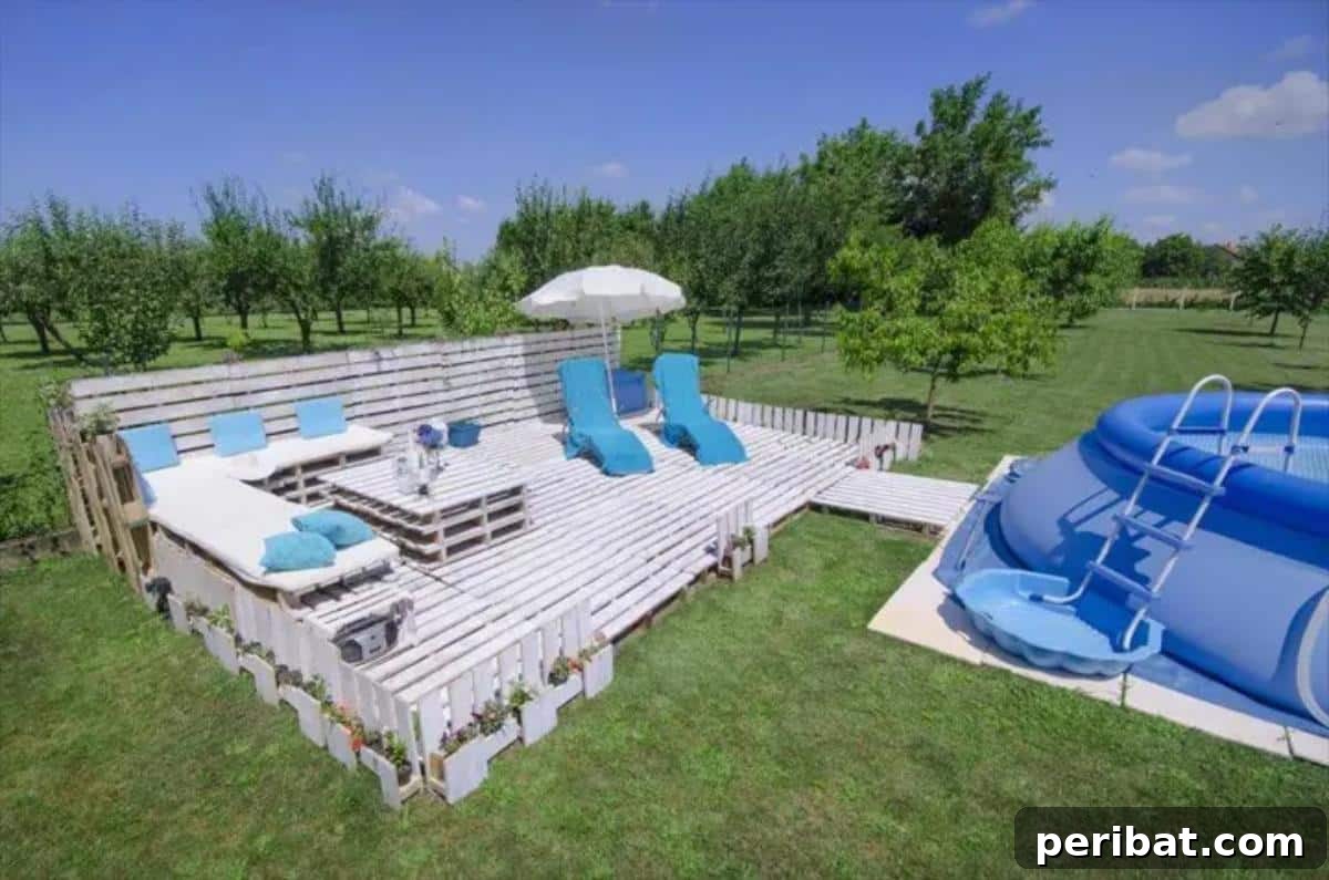 From Pallets to Paradise 40 Garden Furniture and Decor DIYs 19 DIY Pallet Garden Party Lounge