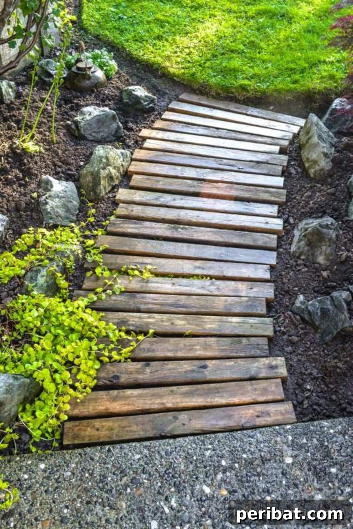From Pallets to Paradise 40 Garden Furniture and Decor DIYs 3 Pallet Wood Walkway