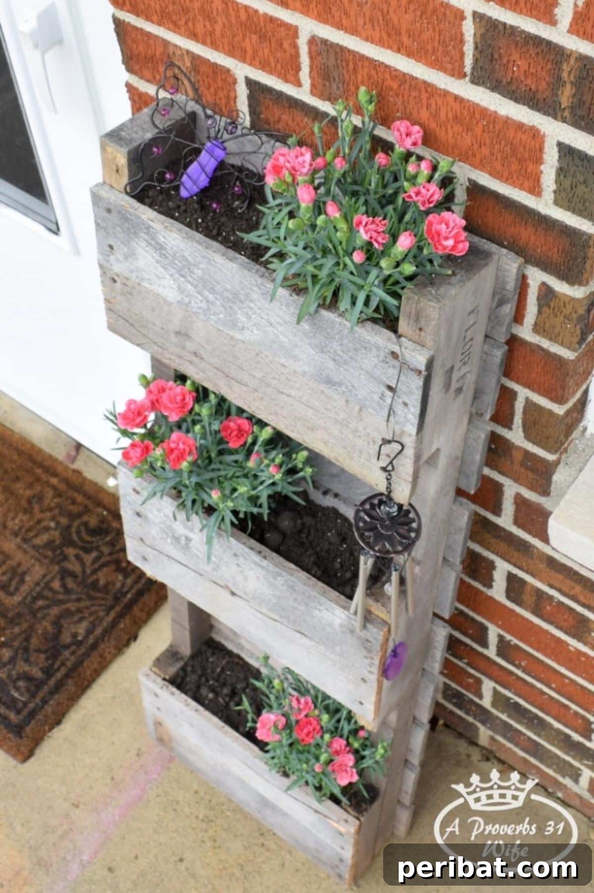 From Pallets to Paradise 40 Garden Furniture and Decor DIYs 21 Pallet Planter for Butterflies