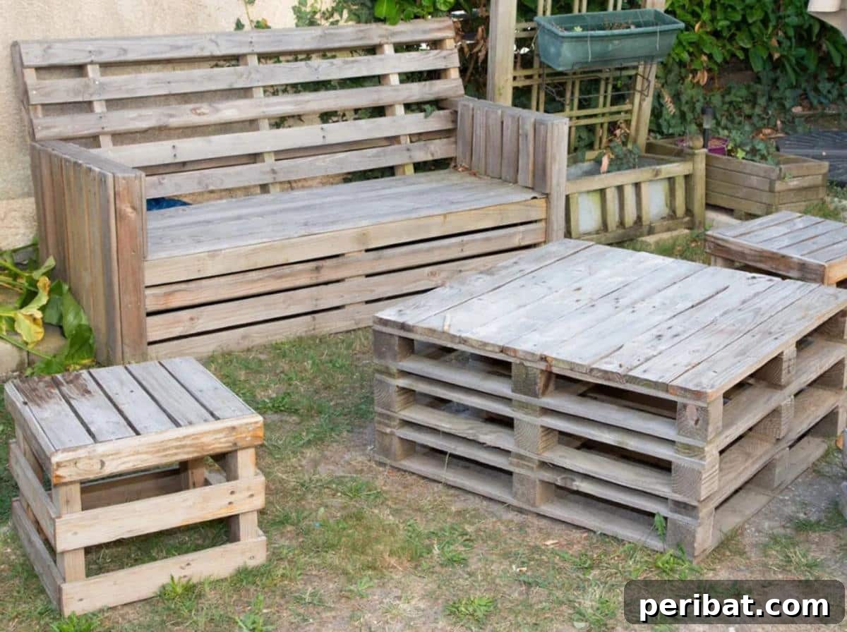 From Pallets to Paradise 40 Garden Furniture and Decor DIYs 4 DIY Pallet Garden Furniture