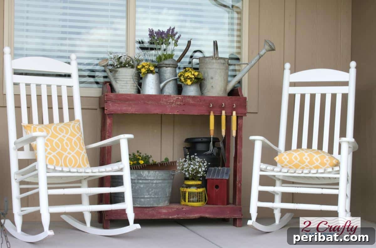 From Pallets to Paradise 40 Garden Furniture and Decor DIYs 33 Pallet Potting Table