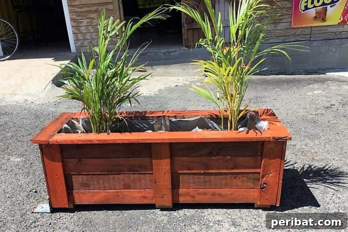 From Pallets to Paradise 40 Garden Furniture and Decor DIYs 5 Simple Wood Pallet Planter for Your Patio