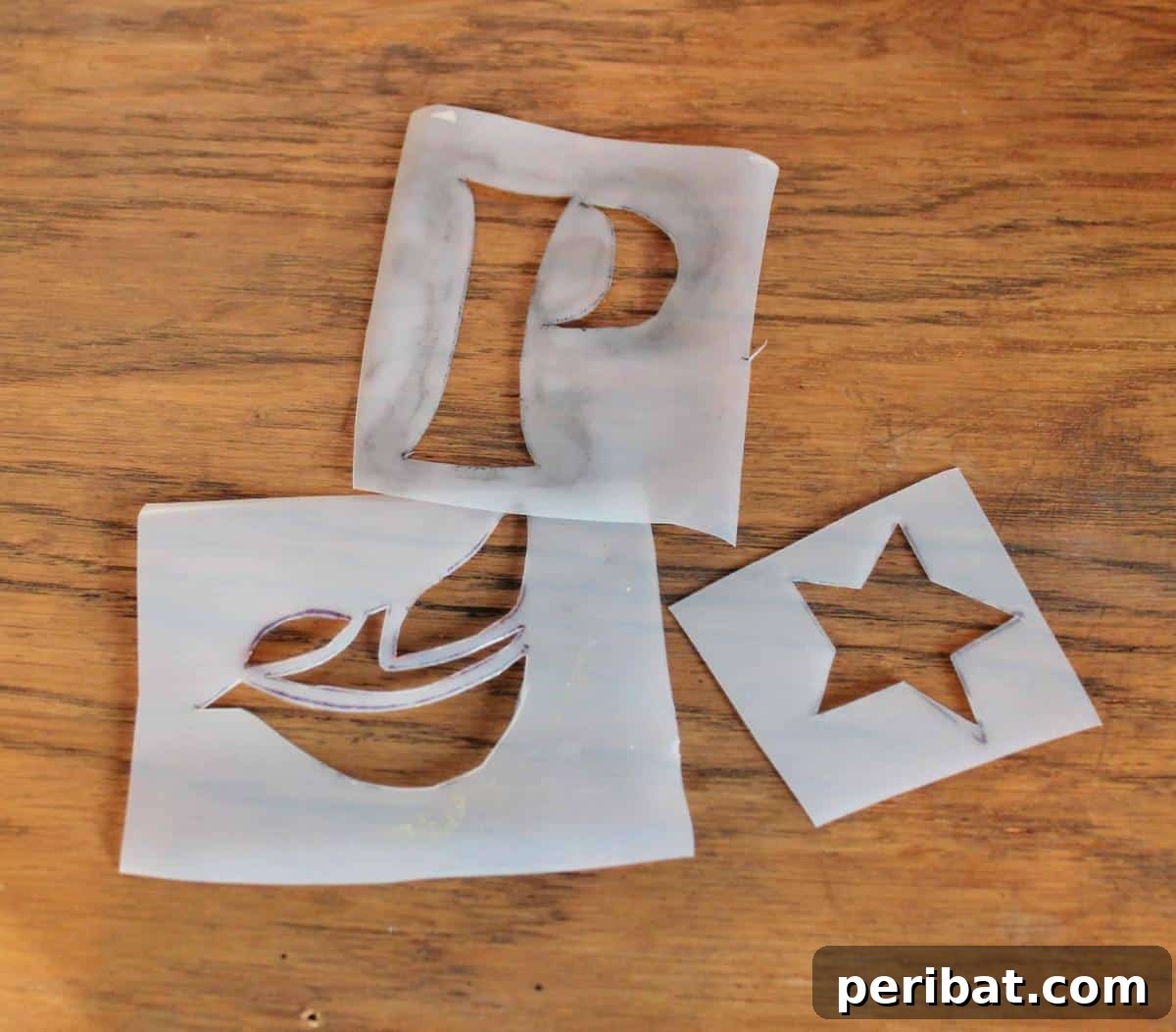 Recycled Milk Carton Stencils