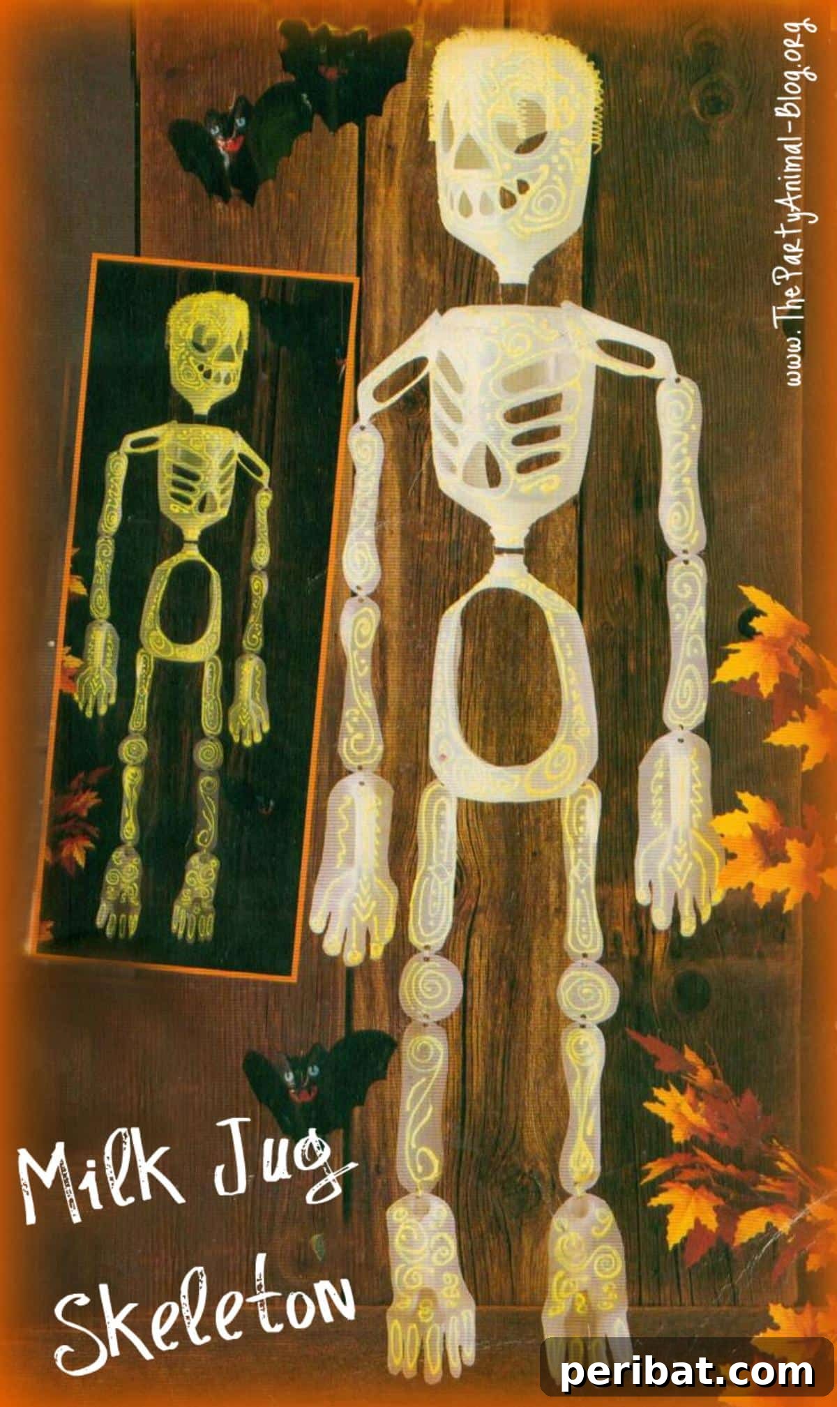 Milk Jug Skeleton Recycled Craft Decoration