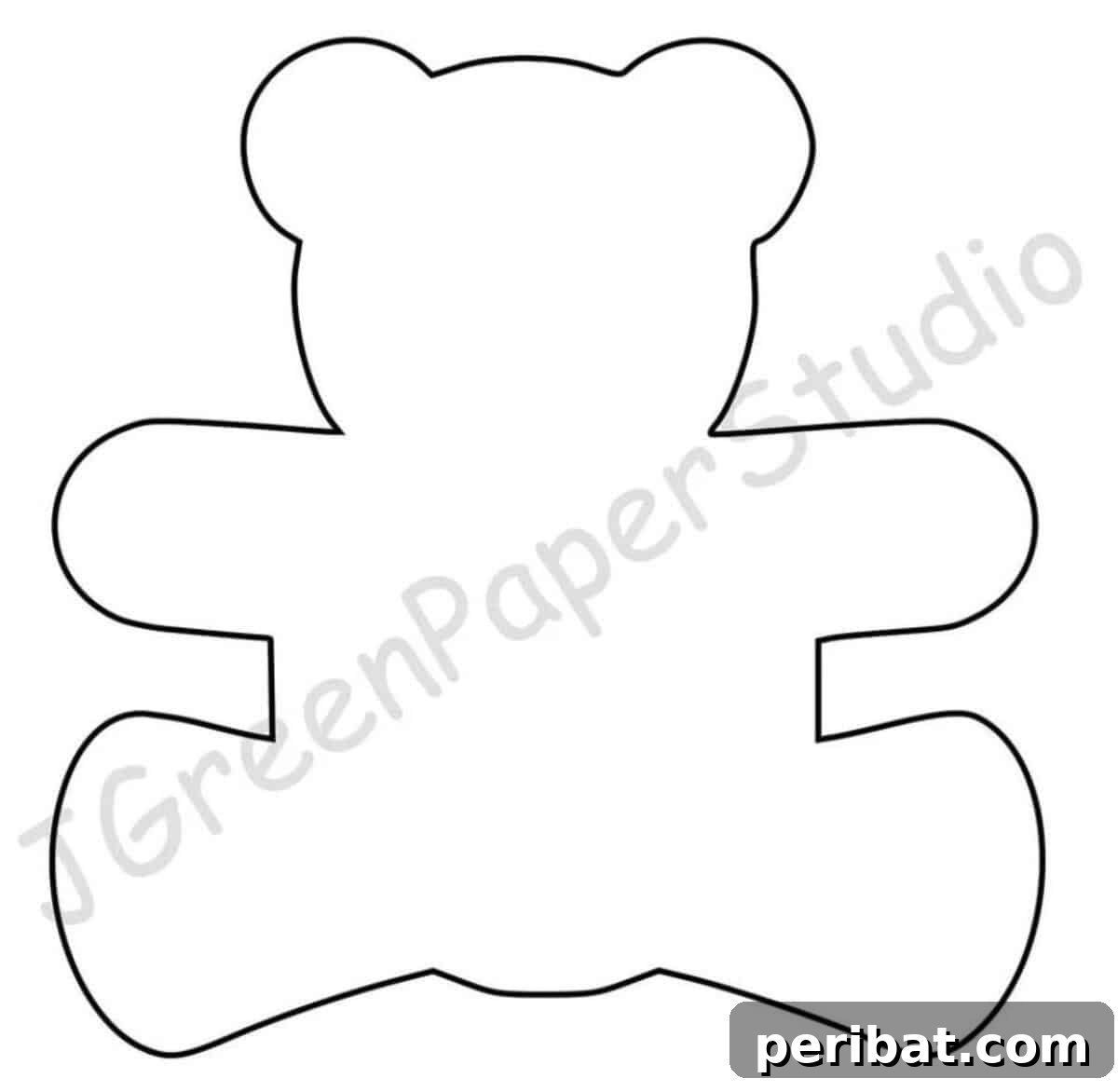 37 Heartwarming Teddy Bear Craft Projects 31 Printable Teddy Bear Template