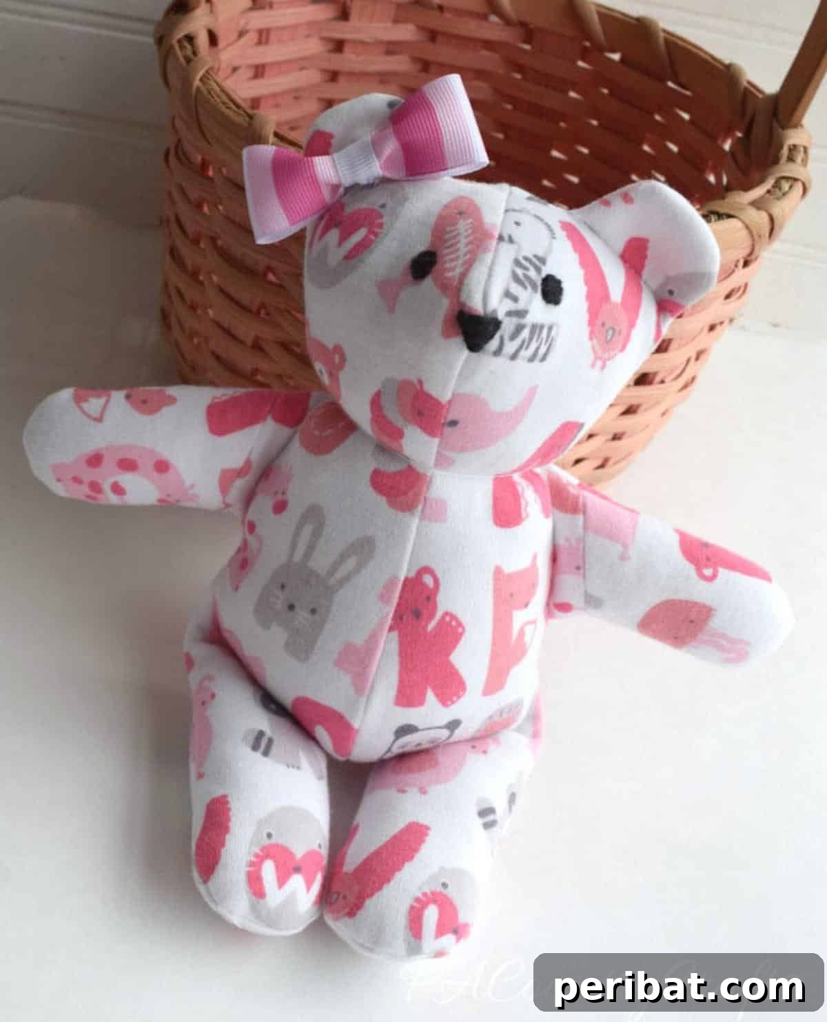 37 Heartwarming Teddy Bear Craft Projects 7 Baby Clothes Memory Bear