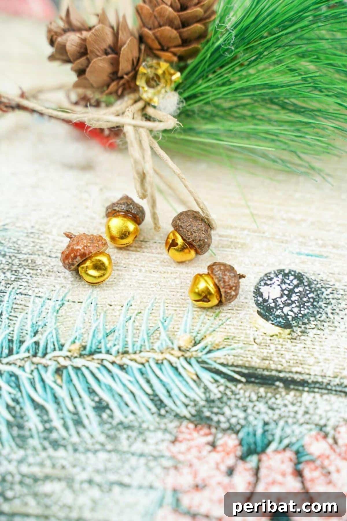 Miniature Acorn Cap Jingle Bells