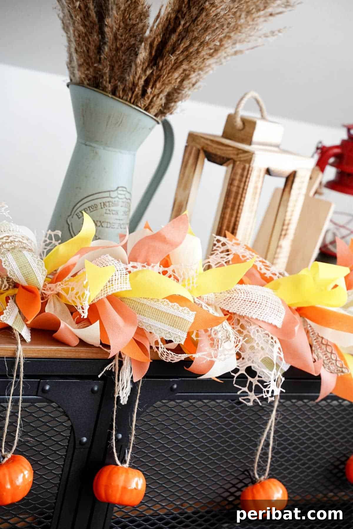 DIY Fall Rag Garland