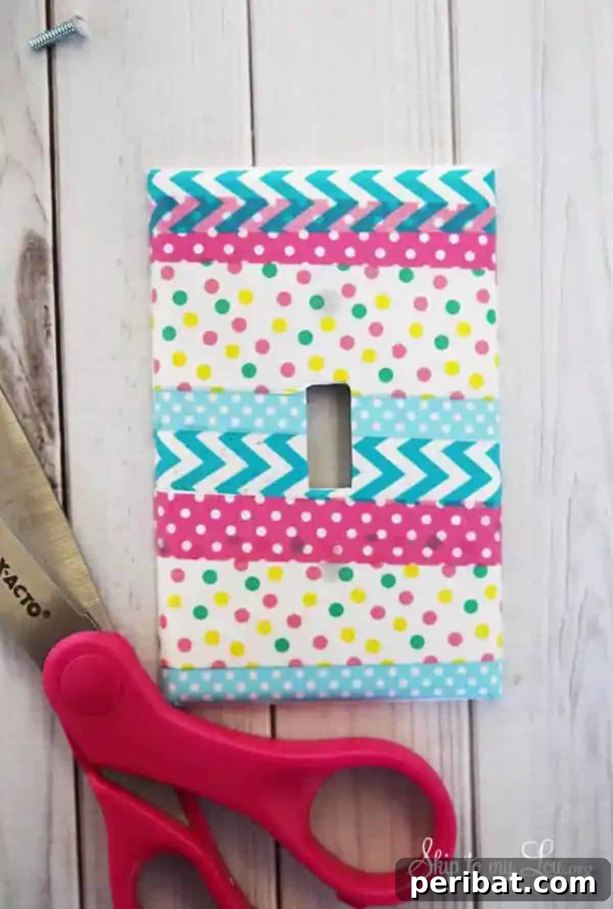 40 Adorable and Inventive Washi Tape Ideas 16 Washi Tape Light Switch Cover