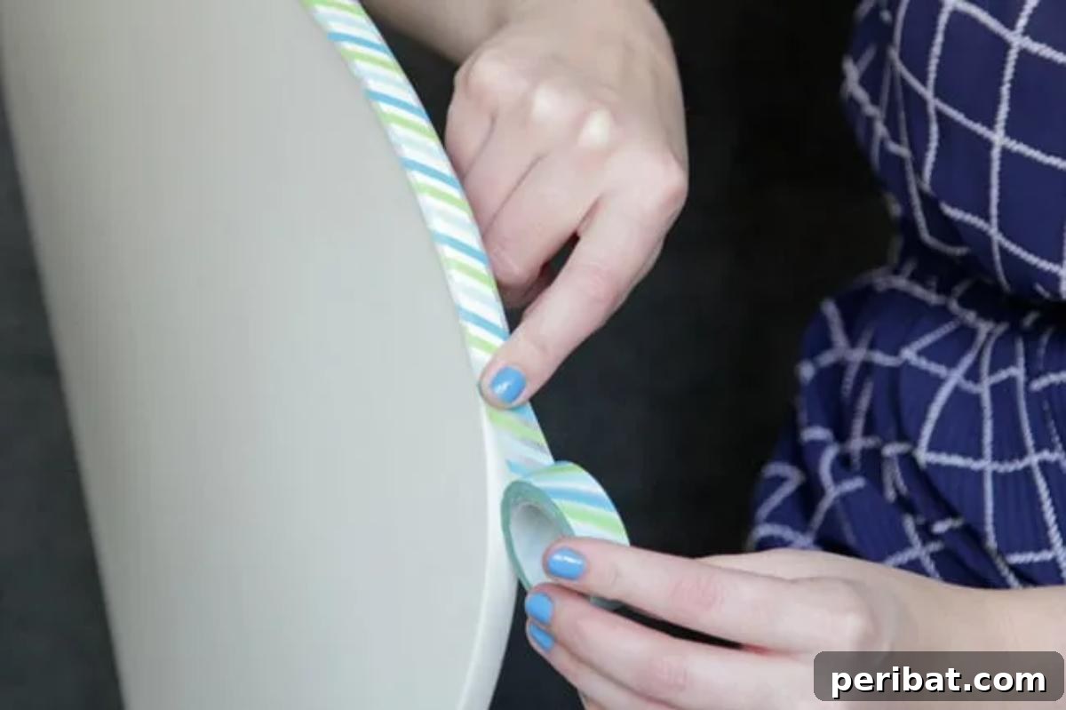 40 Adorable and Inventive Washi Tape Ideas 19 Seal Washi Tape On Furniture