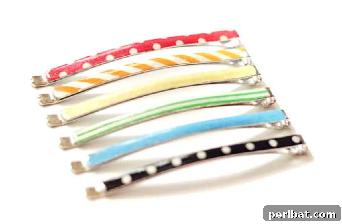 40 Adorable and Inventive Washi Tape Ideas 20 Washi Tape Hair Pins