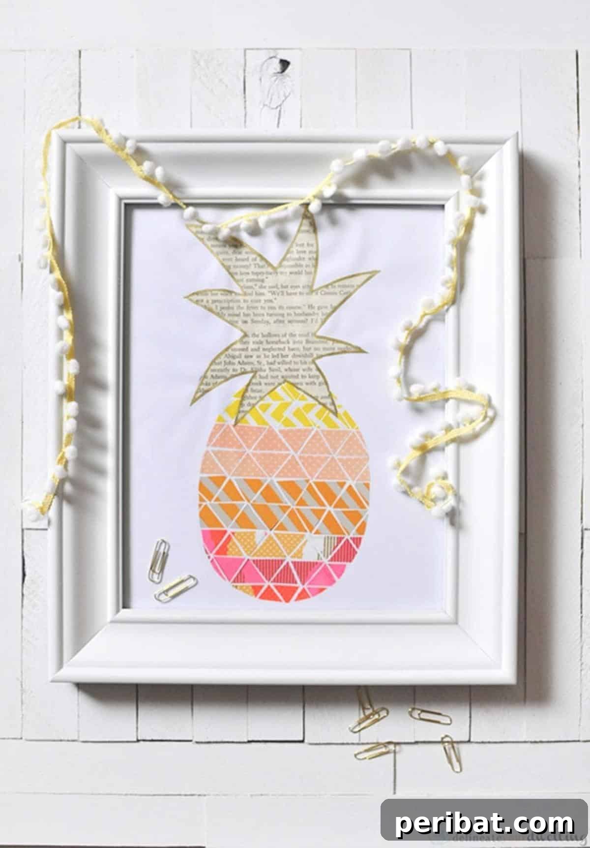 40 Adorable and Inventive Washi Tape Ideas 27 Pineapple Washi Tape Print