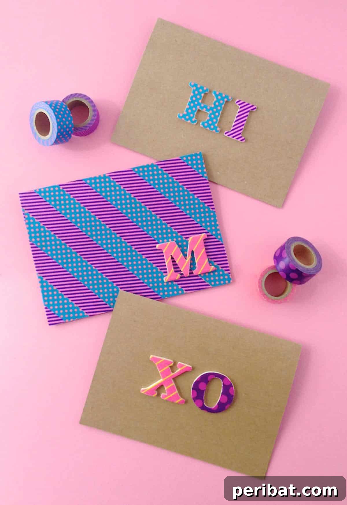 40 Adorable and Inventive Washi Tape Ideas 32 DIY Pop Letters Washi Tape Cards