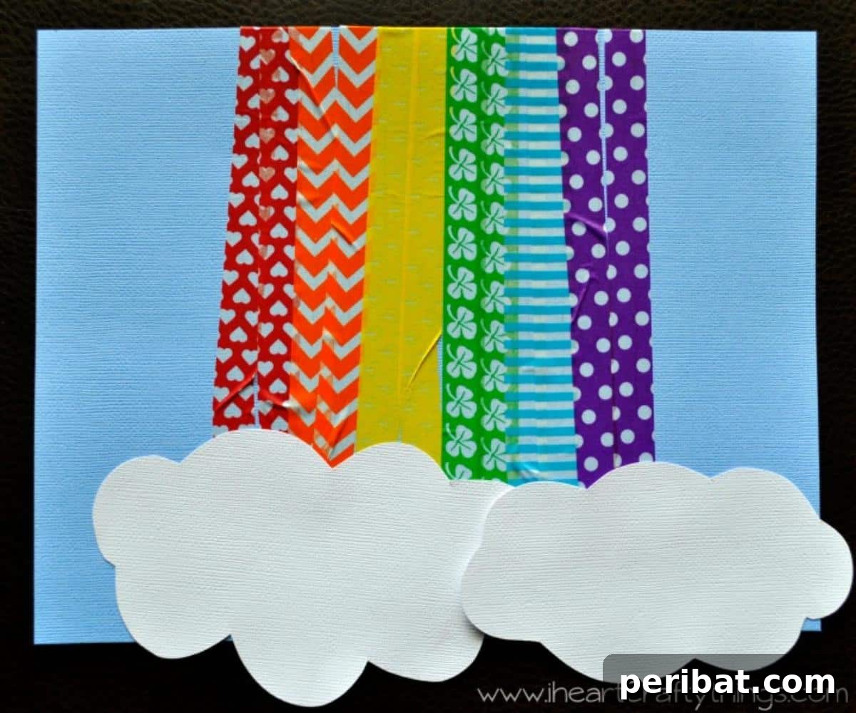 40 Adorable and Inventive Washi Tape Ideas 36 Washi Tape Rainbow Craft
