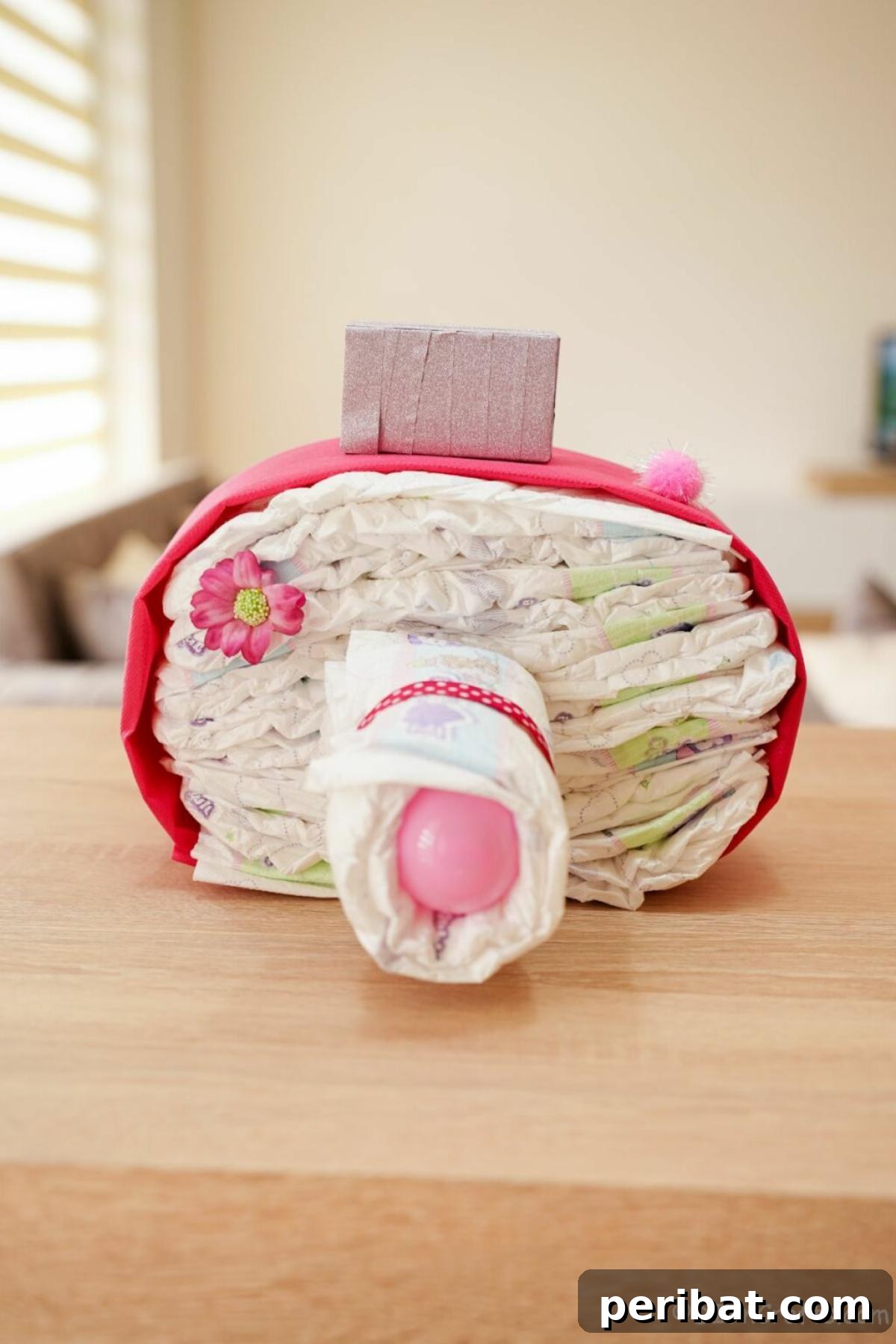 40 Adorable and Inventive Washi Tape Ideas 7 Fanciful Diaper Cake Camera Gift Idea
