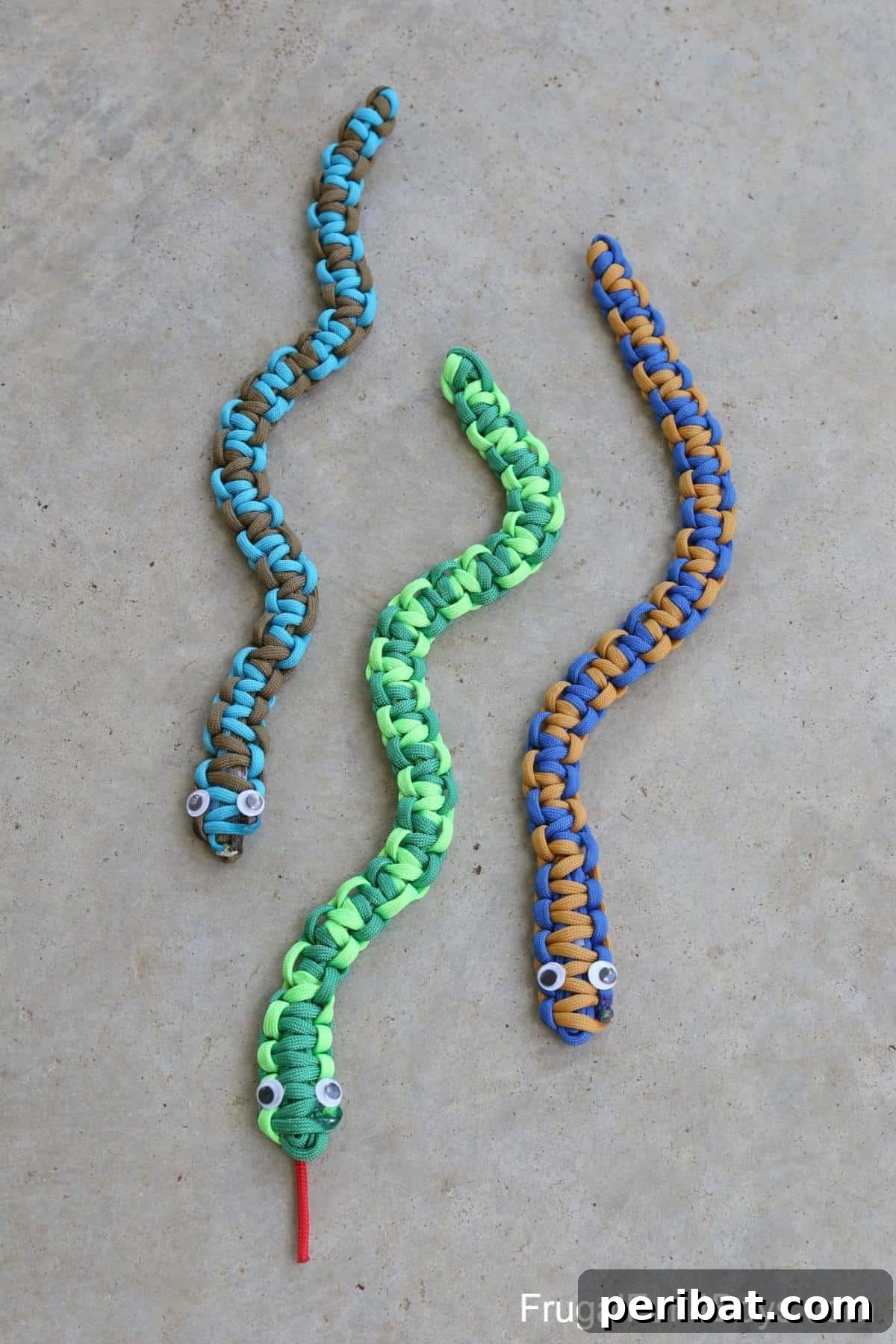 Crafting with Paracord: DIY Ideas and Projects 12 Easy Paracord Snakes, a fun crafting project for kids.
