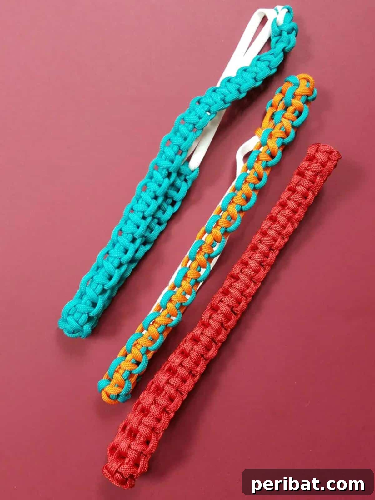 Crafting with Paracord: DIY Ideas and Projects 14 Stylish and strong Paracord Headbands in various colors.
