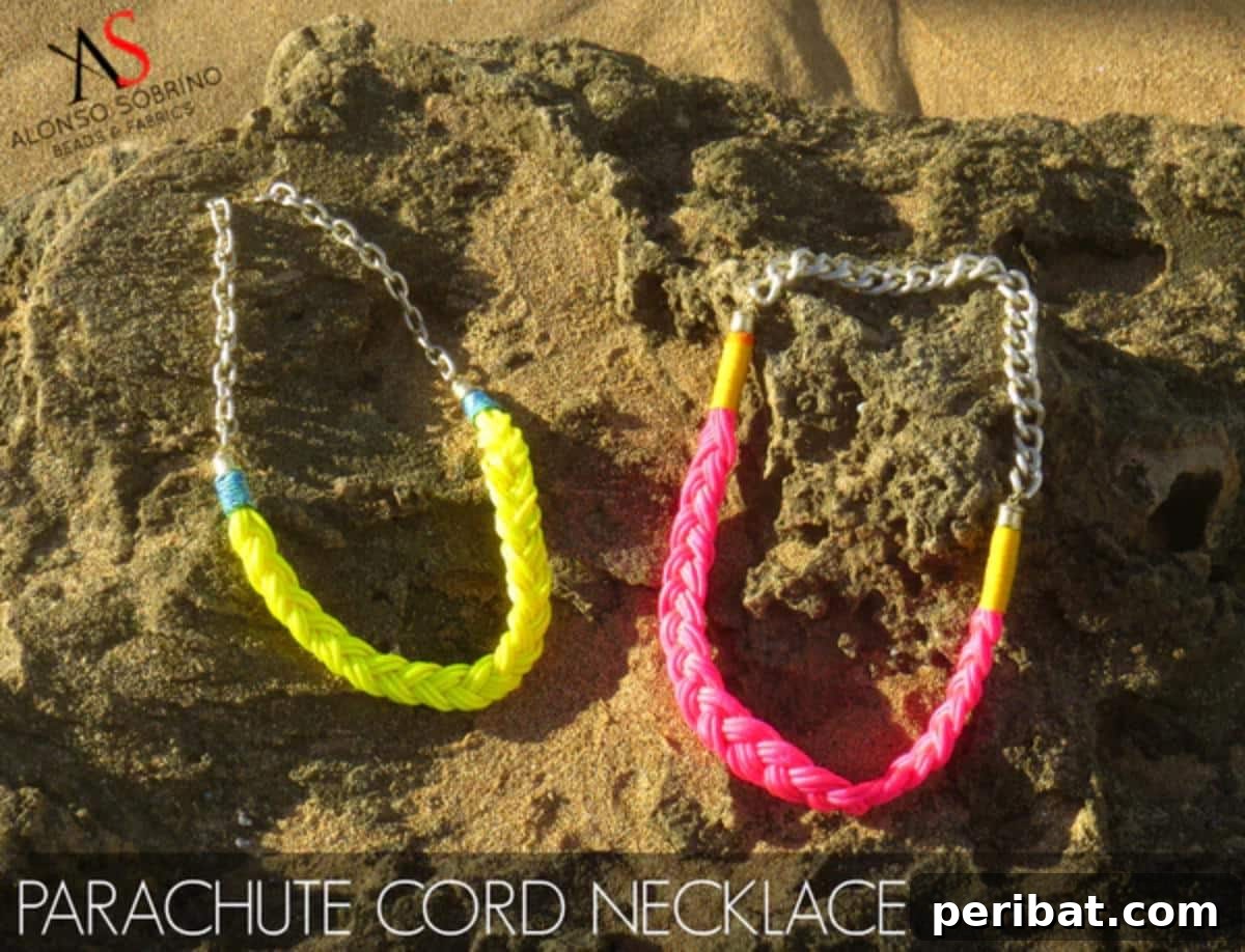 Crafting with Paracord: DIY Ideas and Projects 21 Rugged and stylish Braided Paracord Necklaces.