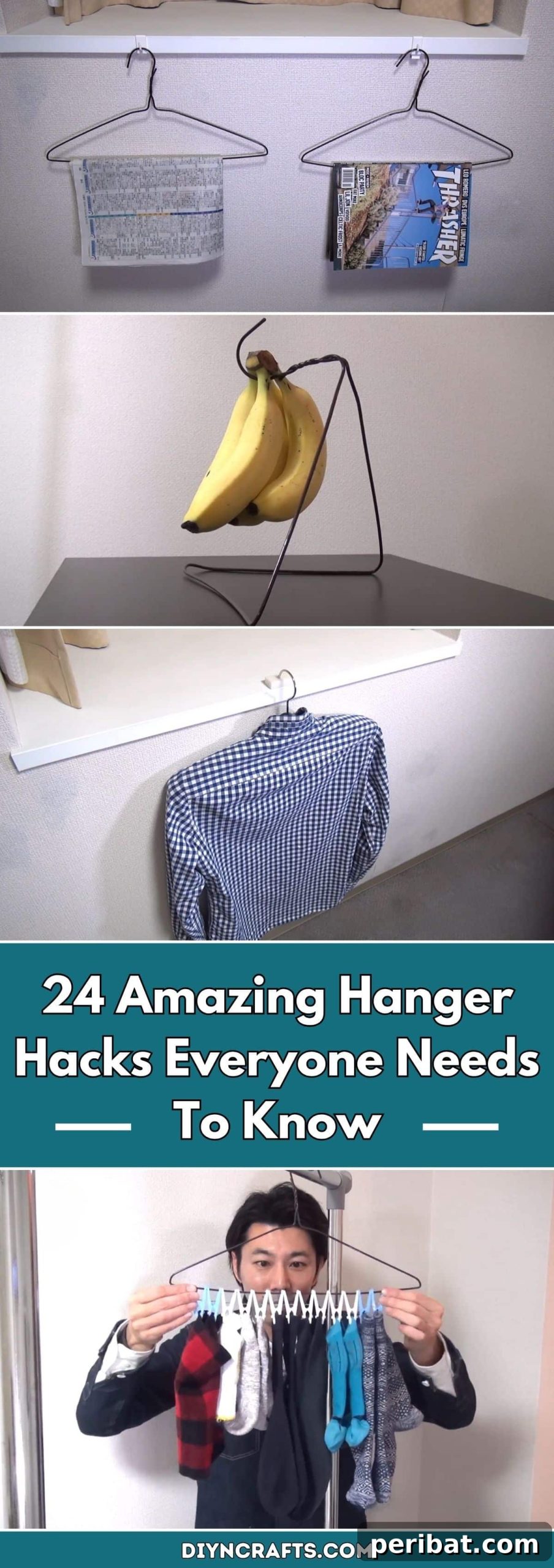 Game-Changing Hanger Hacks For Every Room 2 24 Amazing Hanger Hacks Everyone Needs To Know pinterest image