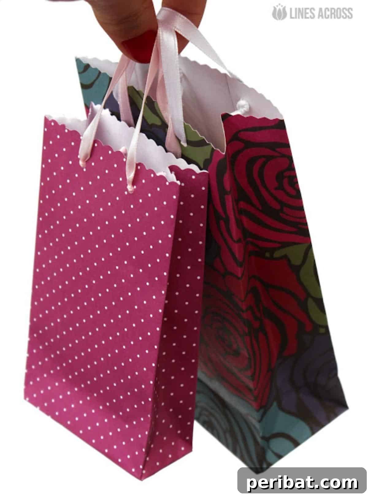 Creative Gift Packaging DIYs 31 Paper Bags with Lines Across