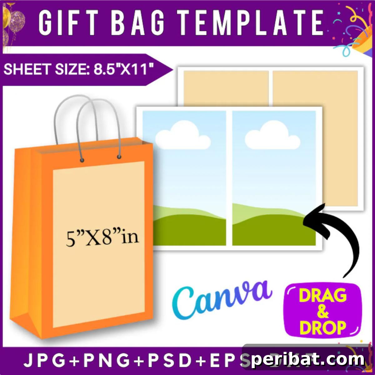 Creative Gift Packaging DIYs 40 Gift Bag Template
