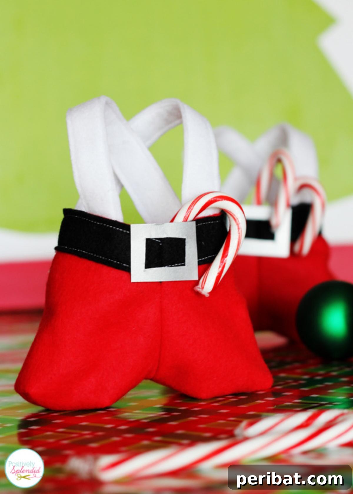 Creative Gift Packaging DIYs 6 Santa Pants Treat Bags