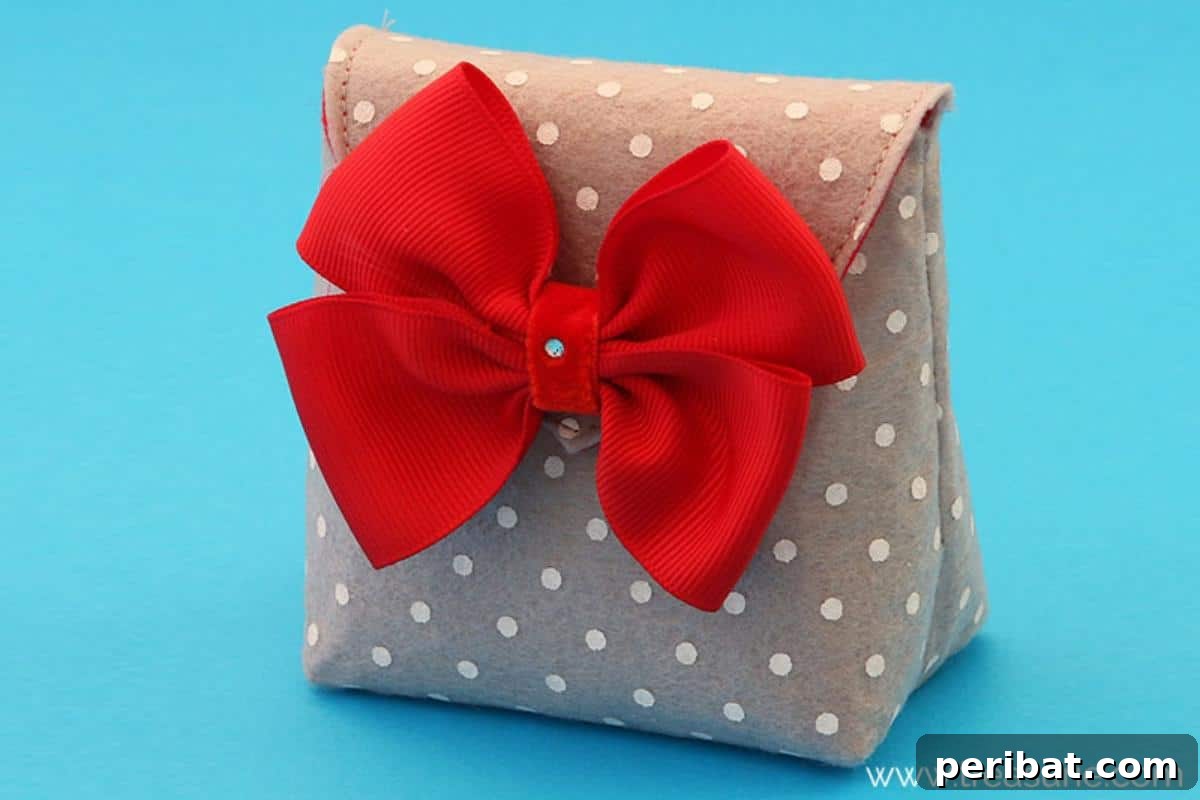 Creative Gift Packaging DIYs 7 DIY Felt Gift Bag