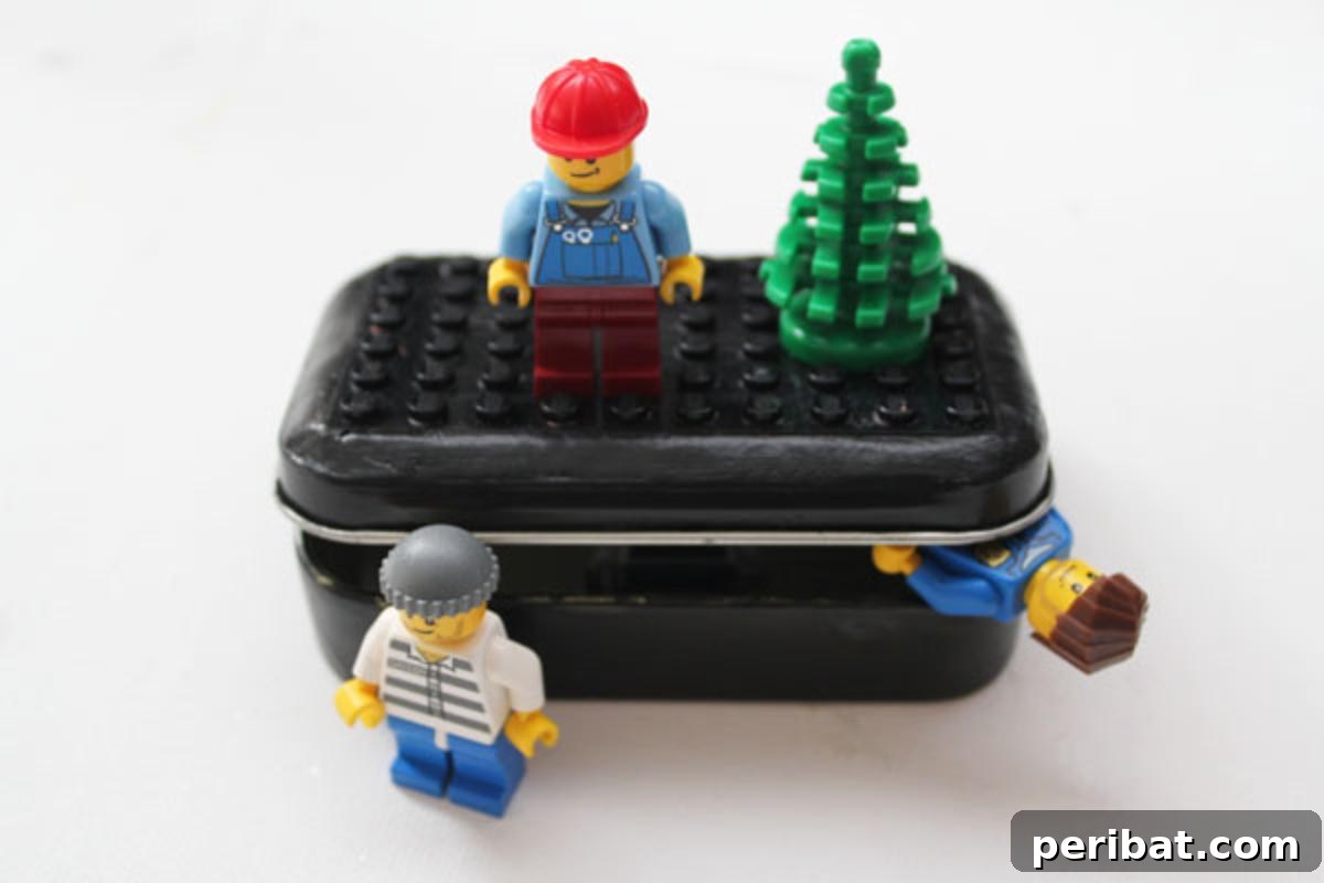 From Mint to Masterpiece: 40 Altoid Tin DIYs 11 Mini Lego Tin