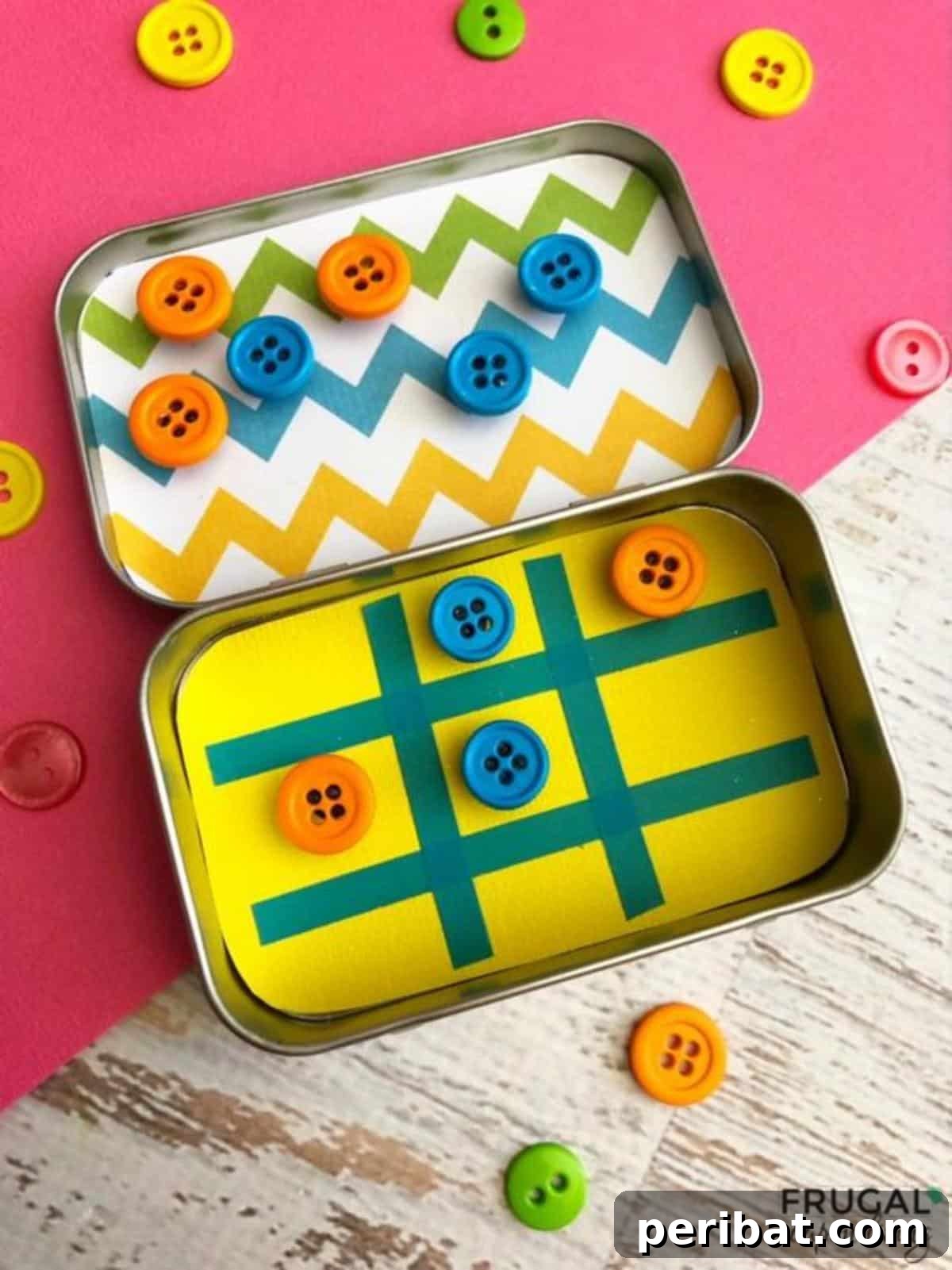 From Mint to Masterpiece: 40 Altoid Tin DIYs 14 Tic Tac Toe Travel Game