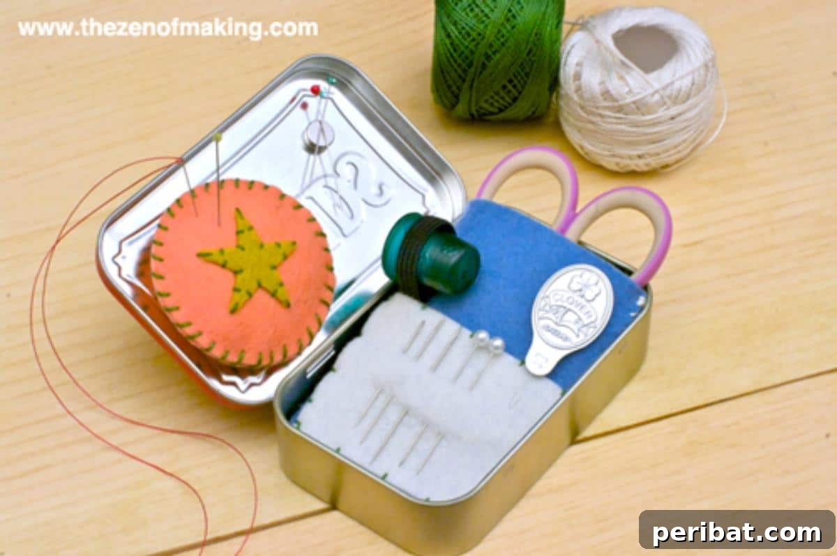 From Mint to Masterpiece: 40 Altoid Tin DIYs 17 Travel Embroidery Kit