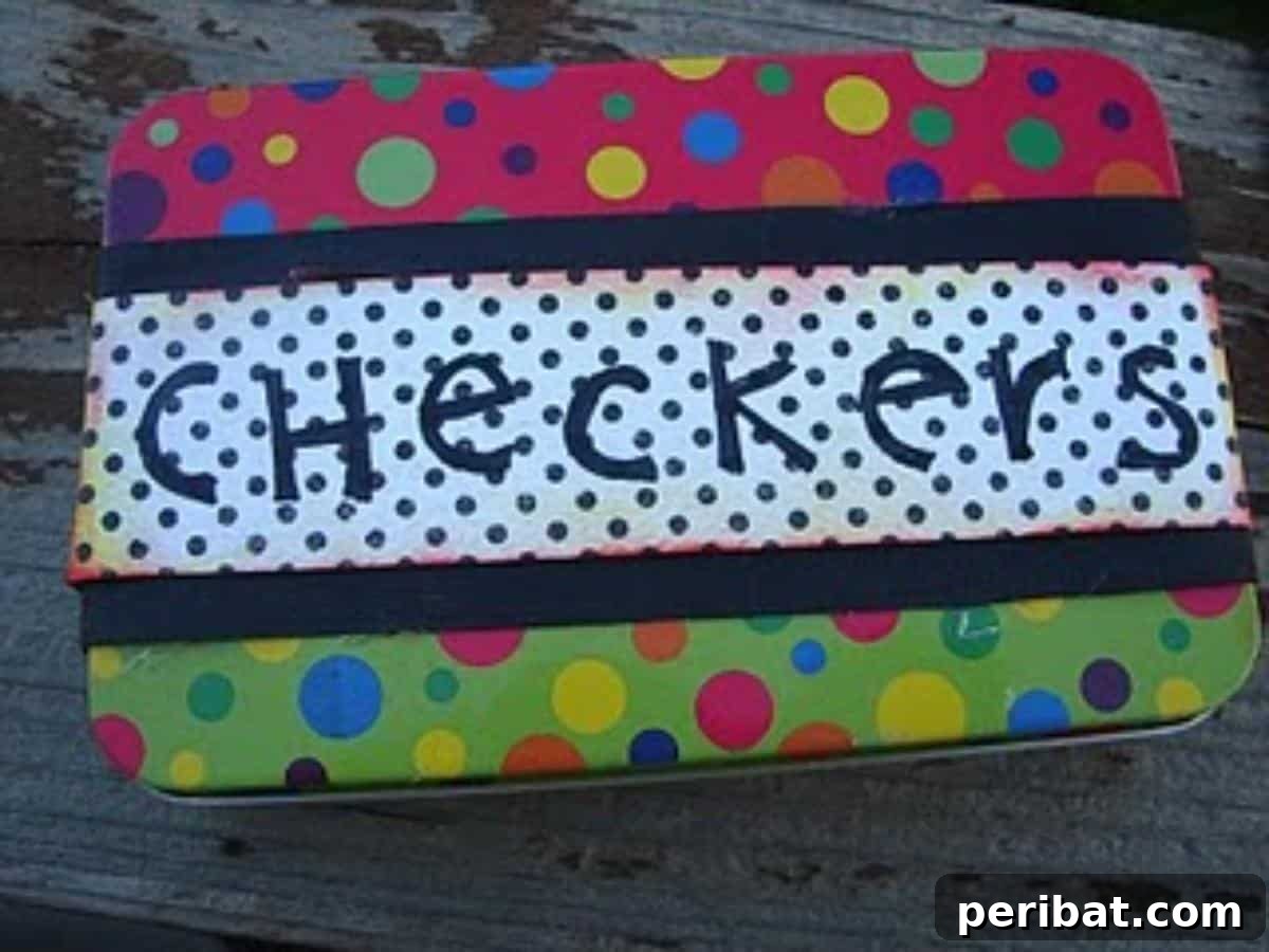From Mint to Masterpiece: 40 Altoid Tin DIYs 23 Checker Tin