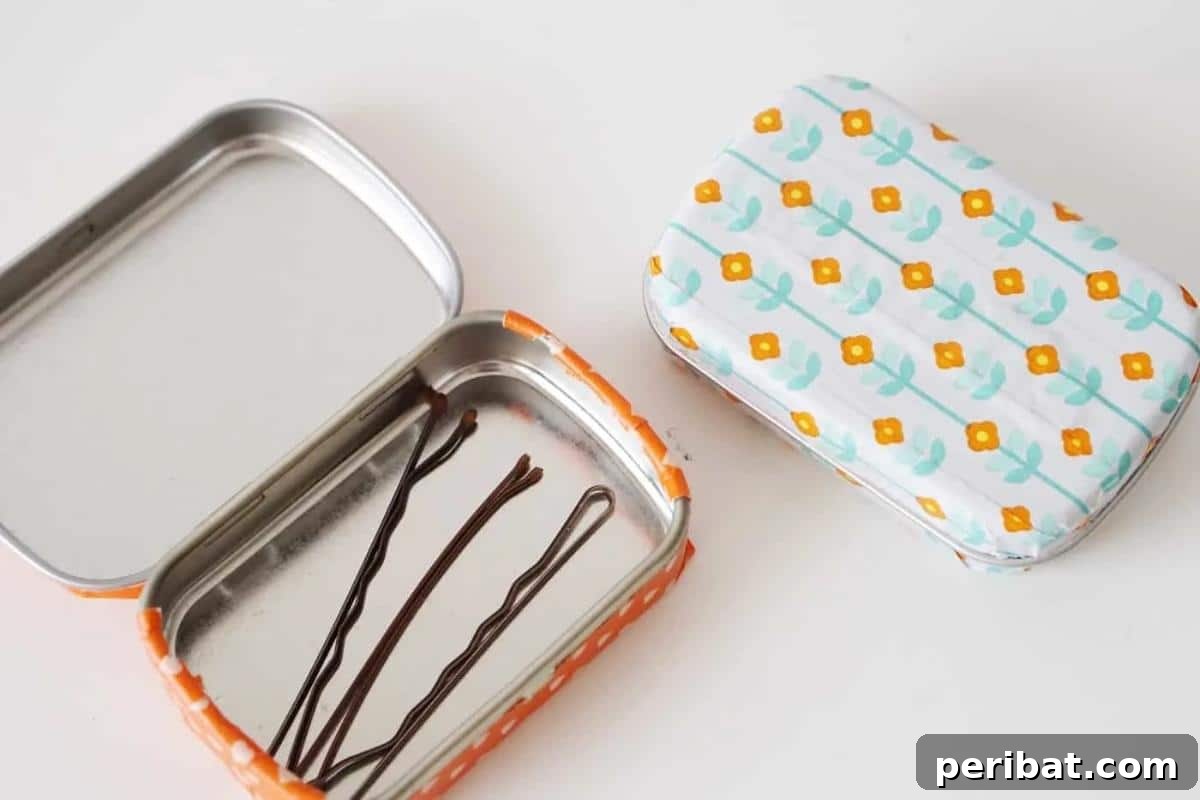 From Mint to Masterpiece: 40 Altoid Tin DIYs 24 Washi Tape Altoid Tin Craft