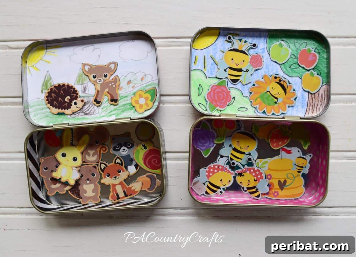 From Mint to Masterpiece: 40 Altoid Tin DIYs 33 Altoid Tin Magnetic Playset