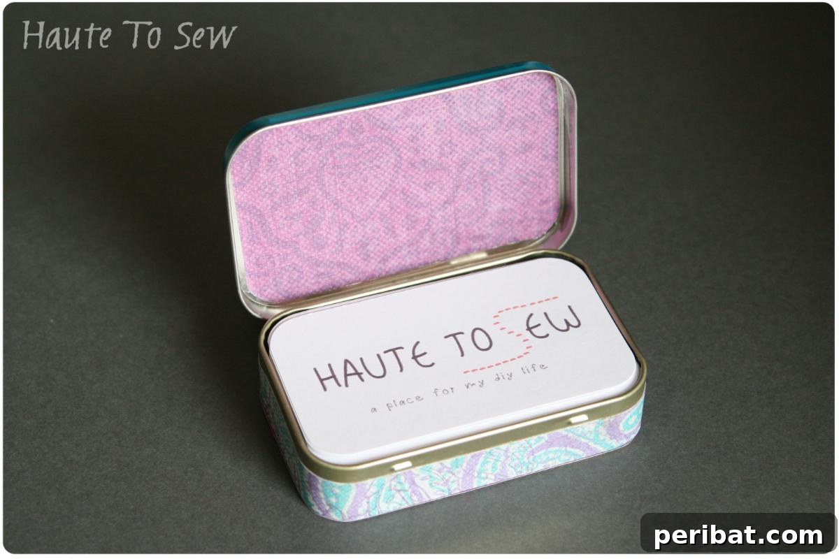 From Mint to Masterpiece: 40 Altoid Tin DIYs 7 Business Card Altoid Tin