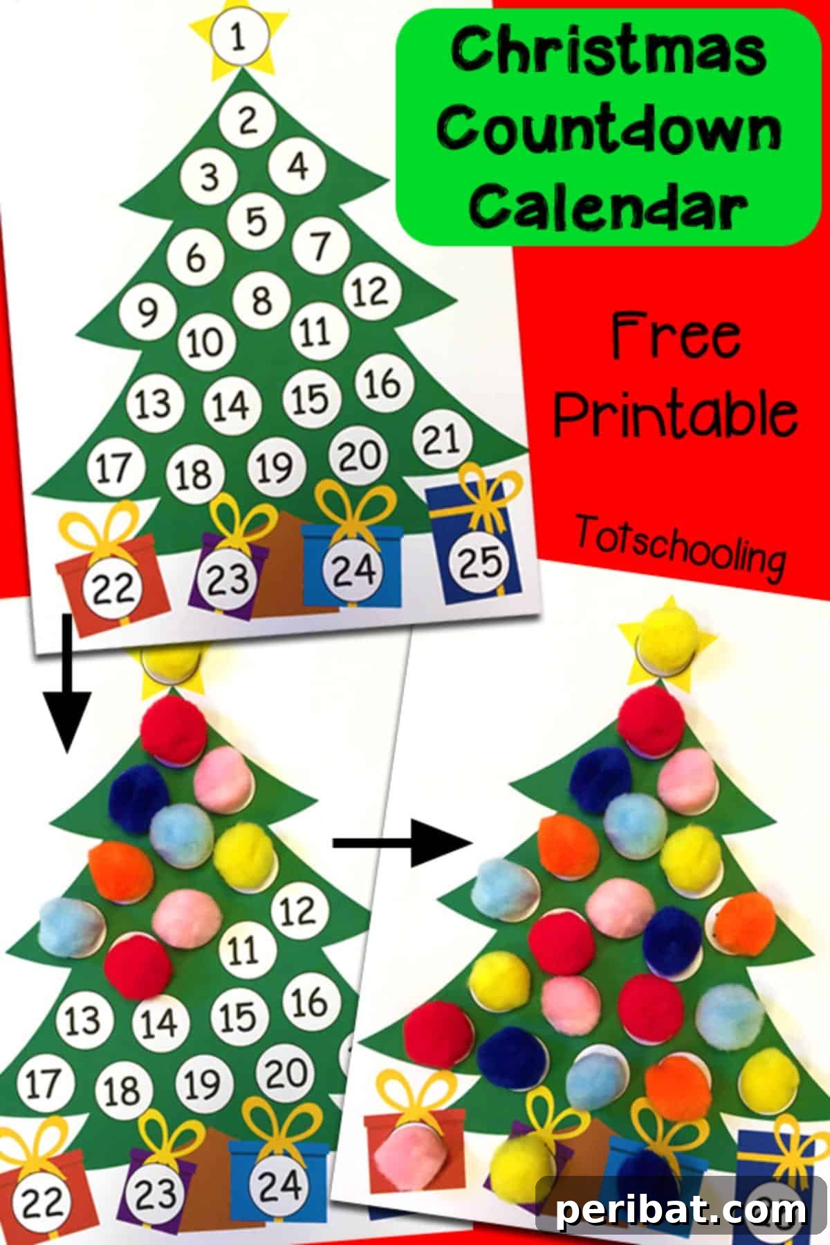 Christmas Countdown Printable Advent Calendar