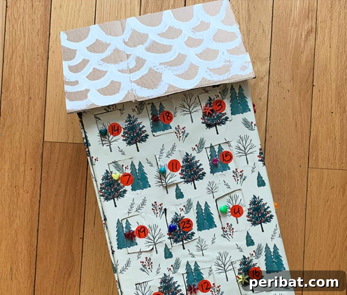 Easy DIY Cardboard Advent Calendar for Kids
