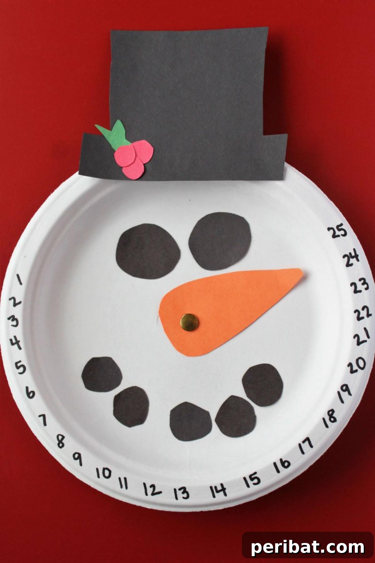Christmas Countdown Snowman Calendar