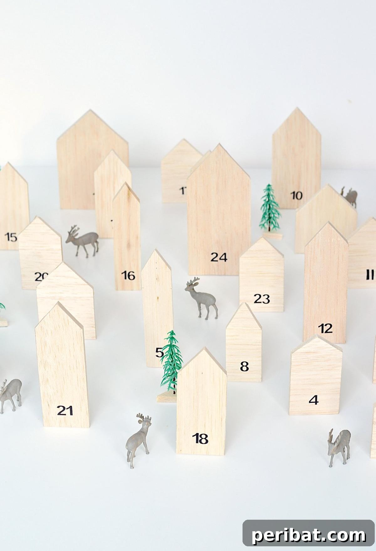 Mini House Wooden Advent Calendar