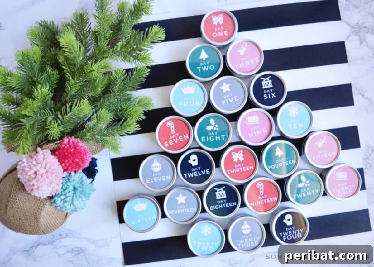 DIY Magnetic Advent Calendar