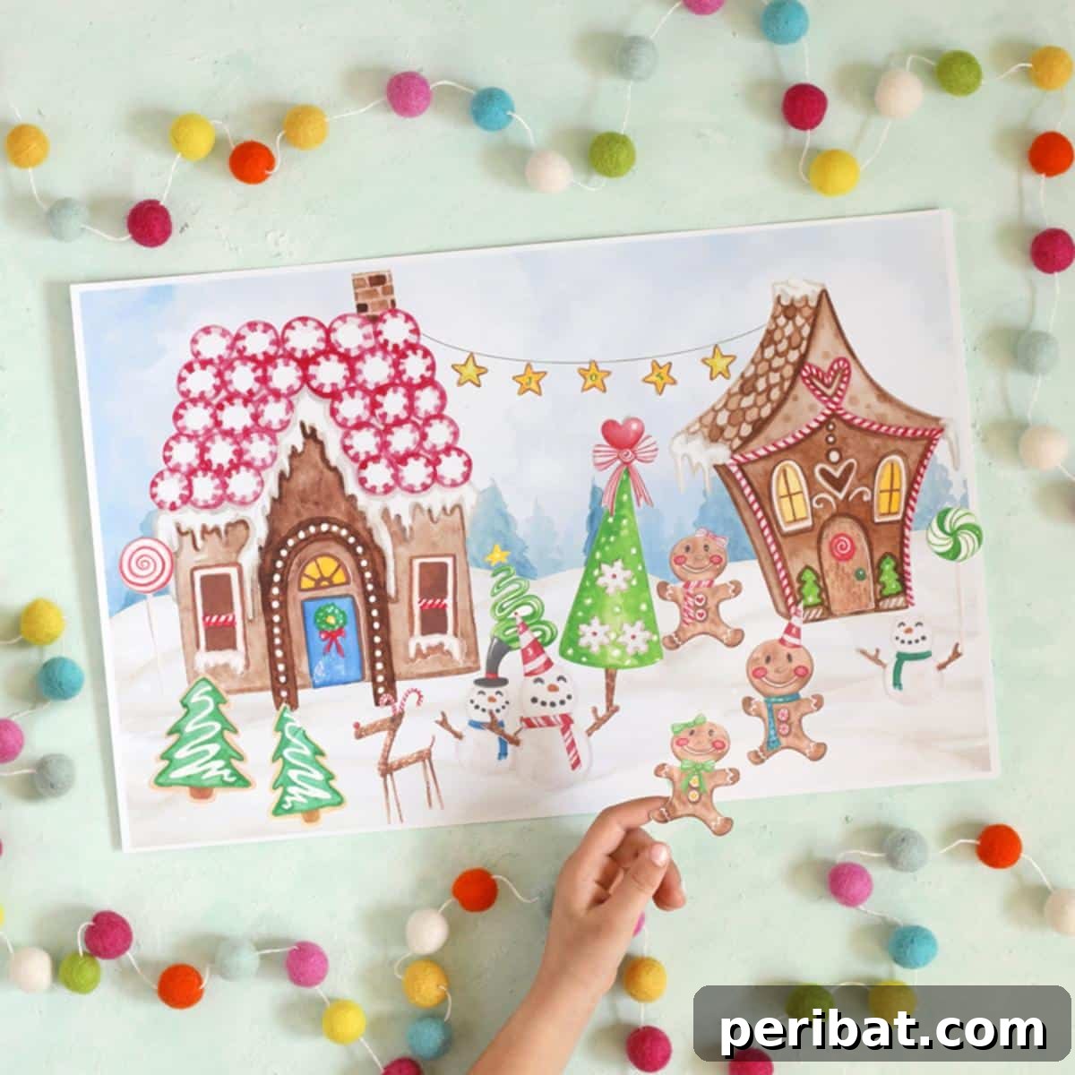 Printable Sticker Advent Calendar