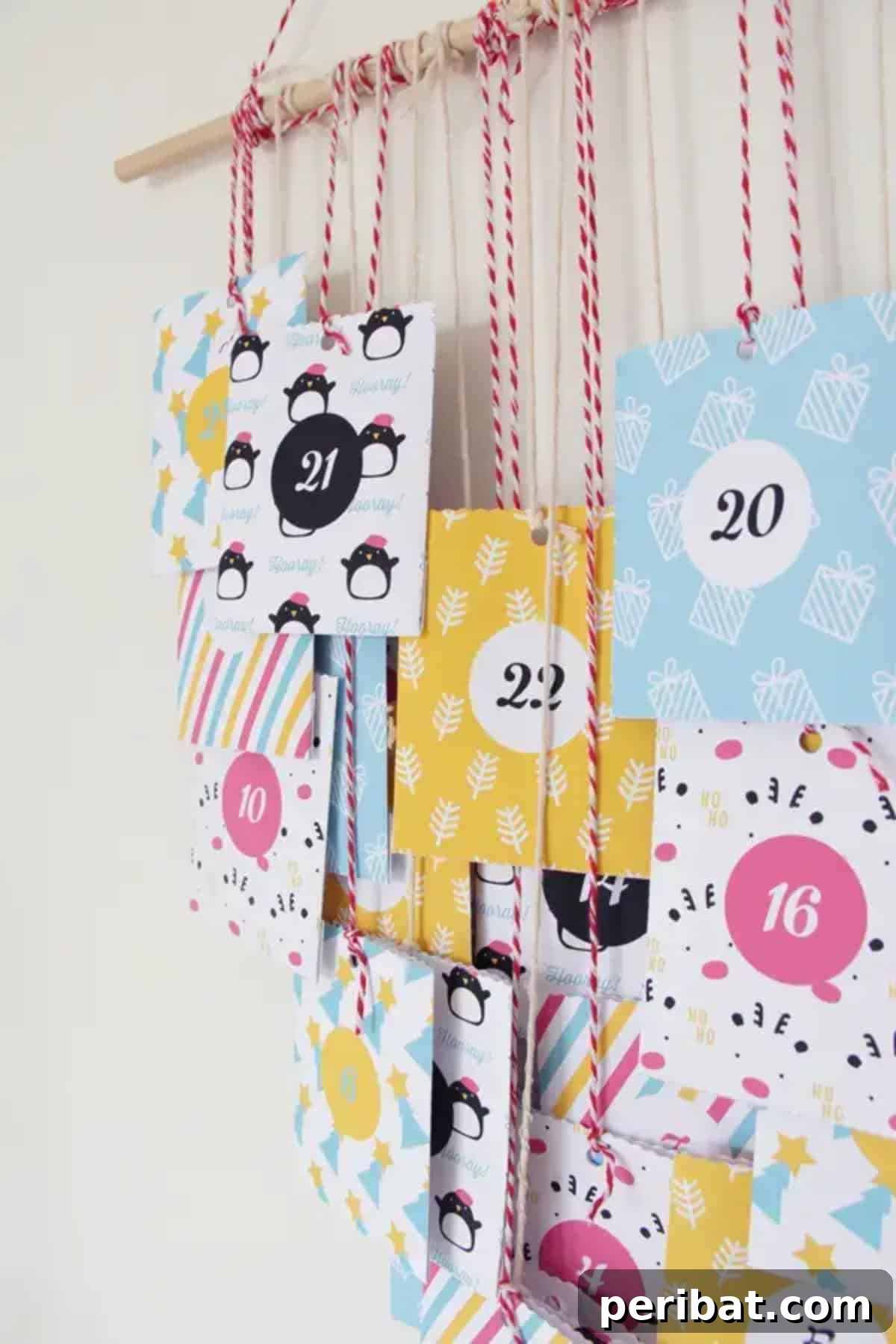 Colorful Printable Advent Calendar