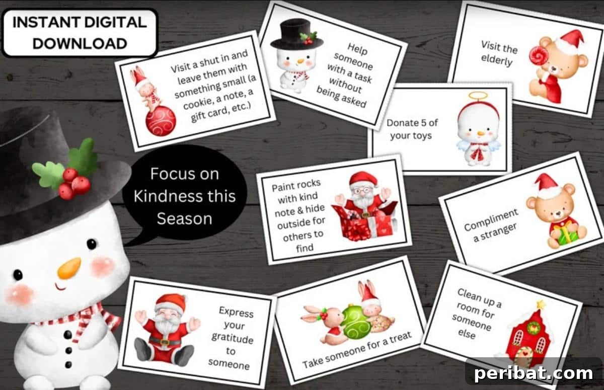 64 Kindness Advent Calendar Cards