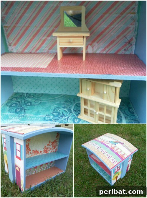 15 Unexpected Uses for Your Old Drawers 13 Adorable dollhouse crafted from repurposed nightstand drawers, decorated for play